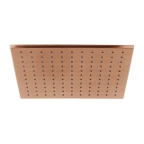 Cutout image of Vado Individual Brushed Bronze 300mm Square Shower Head